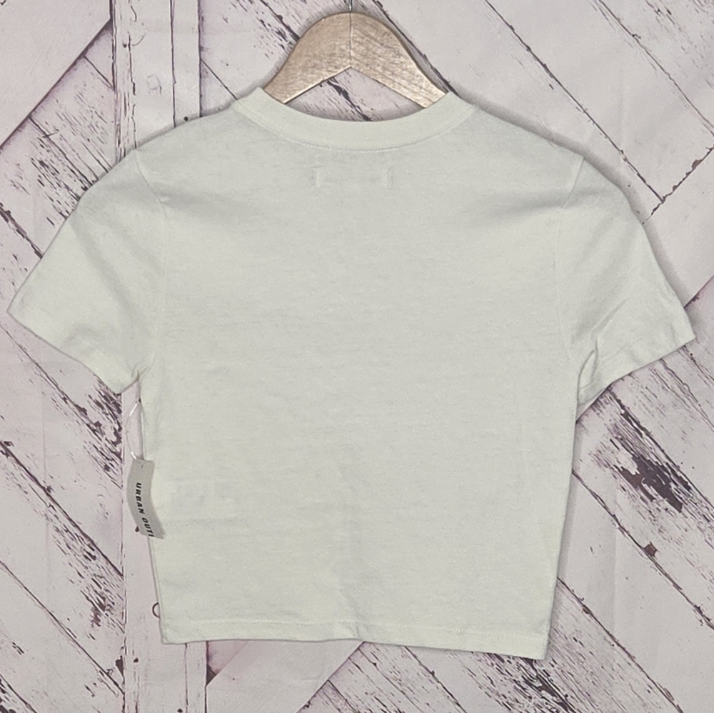 Urban Outfitters Why Can't I Be Rich Instead Of Good Looking?  Cropped Tee - Picture 2 of 4
